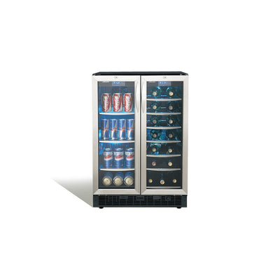 Danby 5.0 Cu. Ft. Beverage Center Soda Bar Mini Fridge Cooler, Stainless Steel
