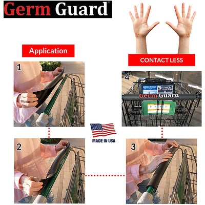 dbest products Germ Gard Contactless Shopping Cart Handle Cover (5pk) (Open Box)