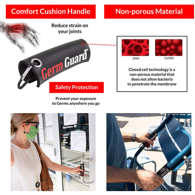 dbest products Germ Gard Contactless PPE Pocket Sized Door Handle Cover (4 Pack)