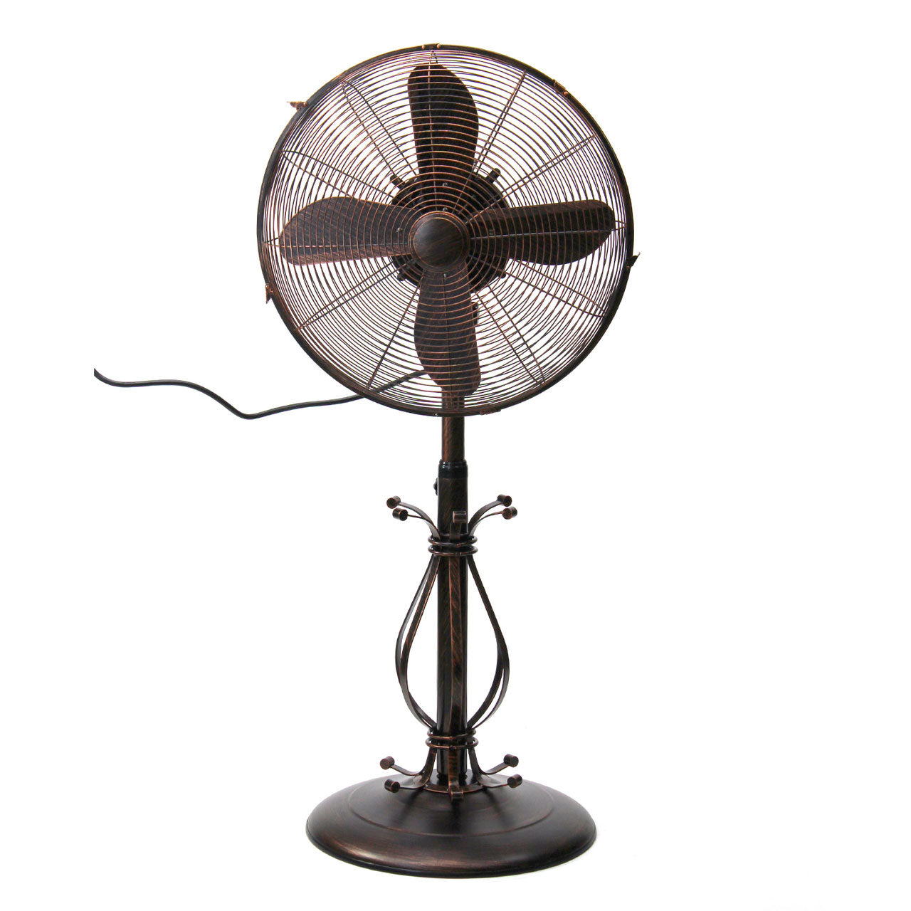 DecoBREEZE Adjustable Oscillating Outdoor Pedestal Fan Prestigious Brown (Used)