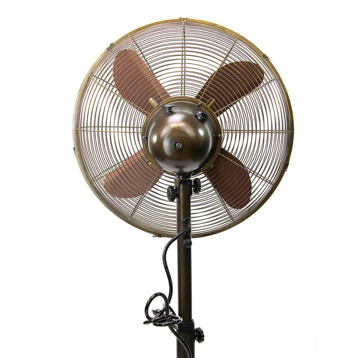 DecoBREEZE Adjustable Oscillating Outdoor Pedestal Fan Prestigious Brown (Used)