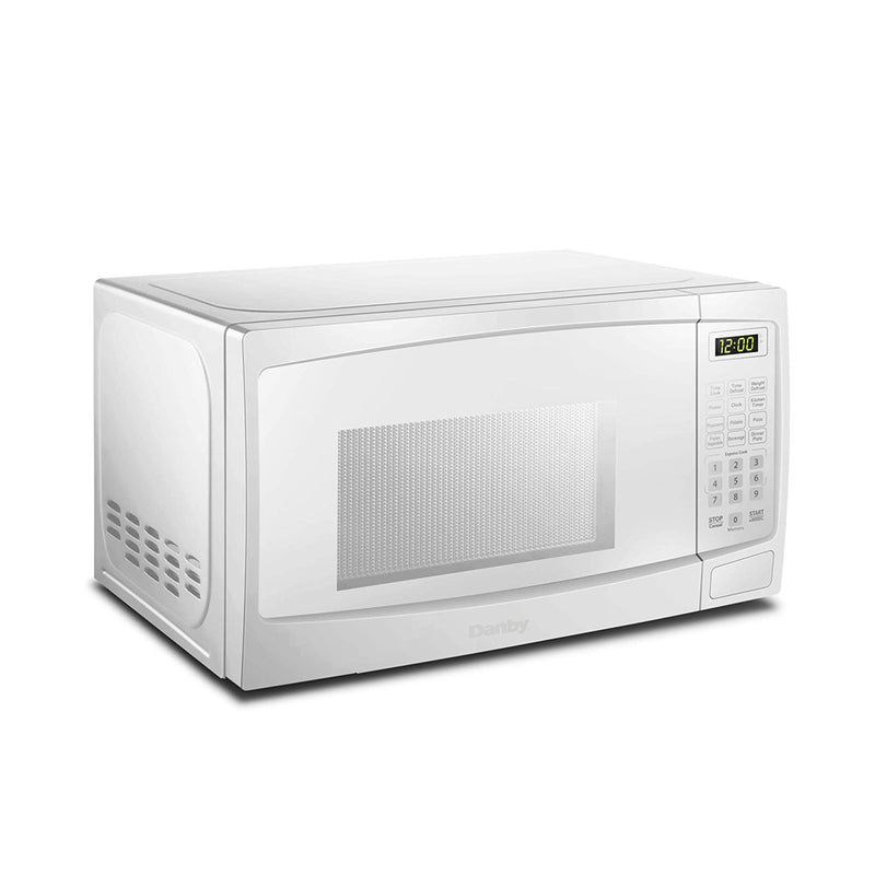 Danby 700W 0.7 Cubic Feet User-Friendly Countertop Microwave, White (For Parts)