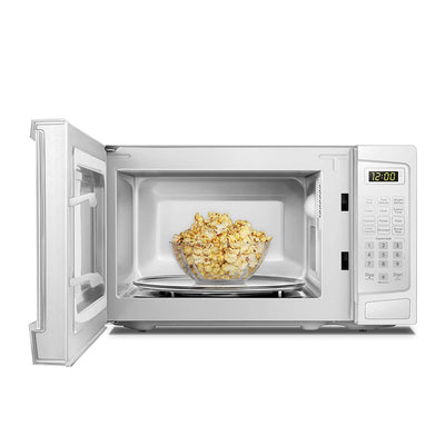 Danby 700W 0.7 Cubic Feet User-Friendly Countertop Microwave, White (For Parts)