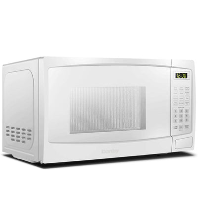 Danby 1000W 1.1 Cubic Feet Convenient User-Friendly Countertop Microwave, White (Refurbished)