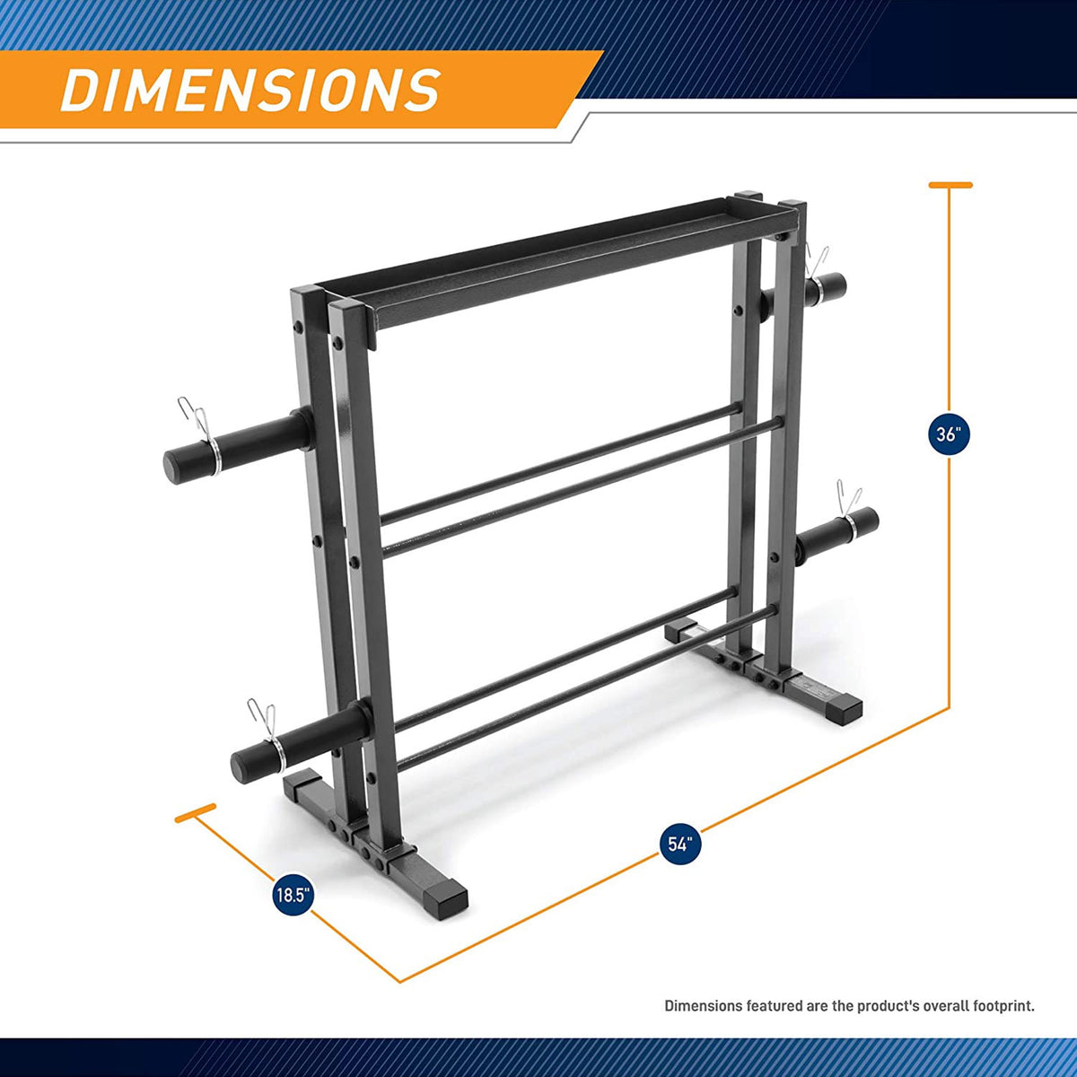 Impex DBR-0117 Marcy Combination Weight and Dumbbell Storage Rack for Home Gym