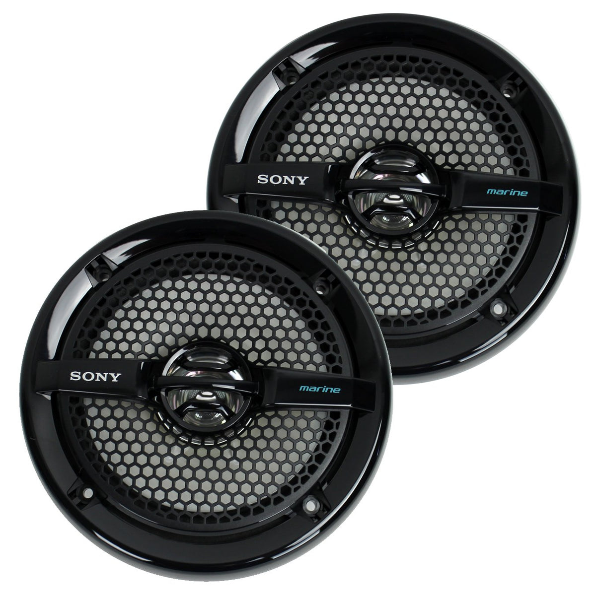 Sony XS-MP1611B 6.5" 140 Watt Dual Cone ATV/UTV Marine Stereo Speakers (8 Pack)