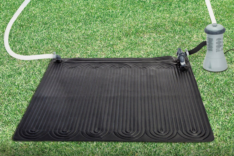 Intex Solar Mat Above Ground Swimming Pool Water Heater, Black (4 Pack)