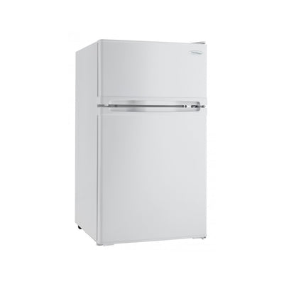 Danby 3.1 Cubic Feet 2 Door Glass Shelf Compact Refrigerator, White (Used)