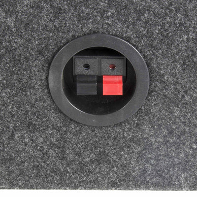 QPower 10 Inch Single Slim Shallow Subwoofer Box and Pyle 1600 Watt Subwoofer