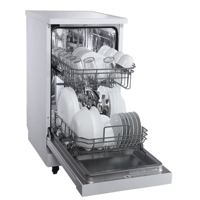 Danby 18 Inch 4 Wash Cycle Portable Dishwasher, Crisp White (For parts)