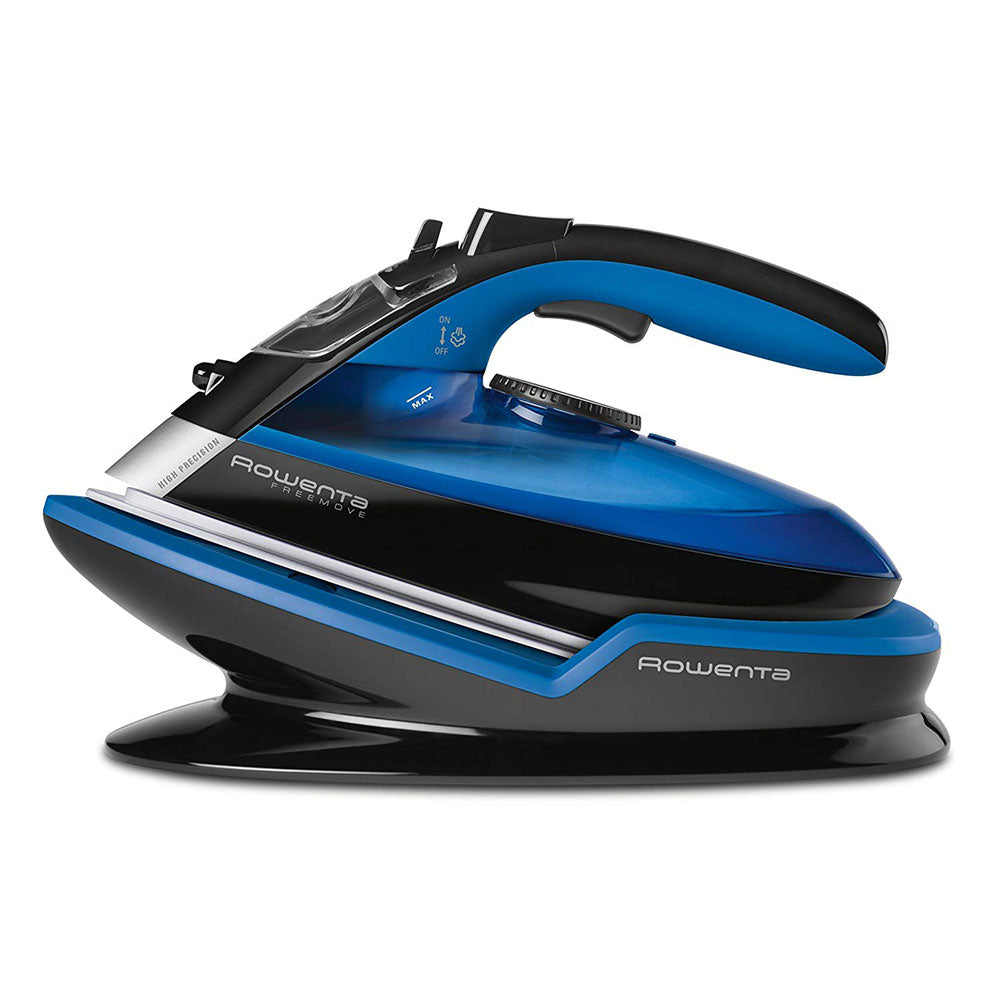 Rowenta Freemove 1,500 Watt Cordless Anti-Drip Clothes Steam Iron, Blue (Used)