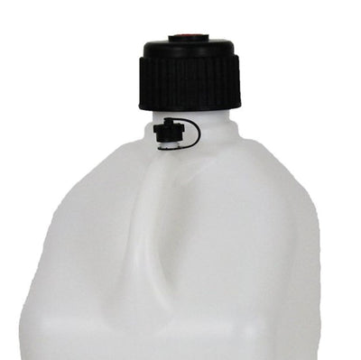VP Racing Motorsport 5.5 Gal Square Plastic Utility Jugs, White (8 Pack)
