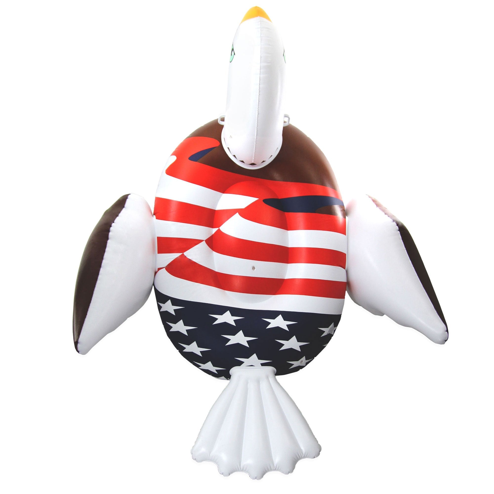 Swimline Inflatable American Bald Eagle Float & 36In. American Flag Float(3) - VMInnovations