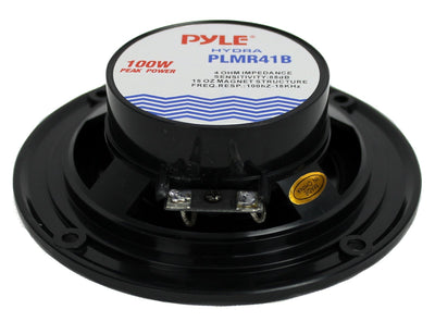 Pyle PLMR41B 4" 100W Dual Cone Waterproof Marine Boat Stereo Speakers PAIR (Certified Refurbished) - VMInnovations