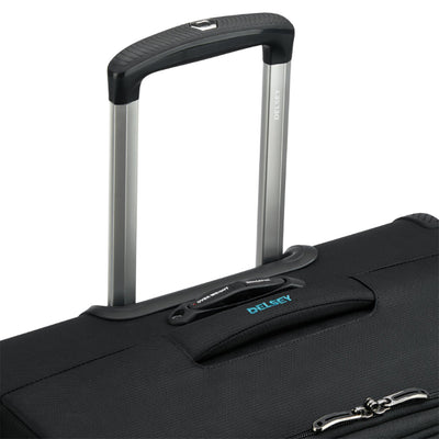 DELSEY Paris 25" Expandable Spinner Upright Hyperglide Luggage Suitcase, Black