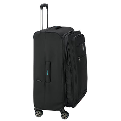 DELSEY Paris 25" Expandable Spinner Upright Hyperglide Luggage Suitcase, Black
