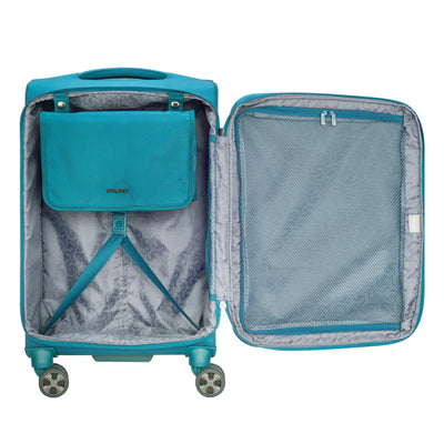 DELSEY Paris 21" Upright Spinner Hyperglide Carry Luggage Case, Teal (Open Box)