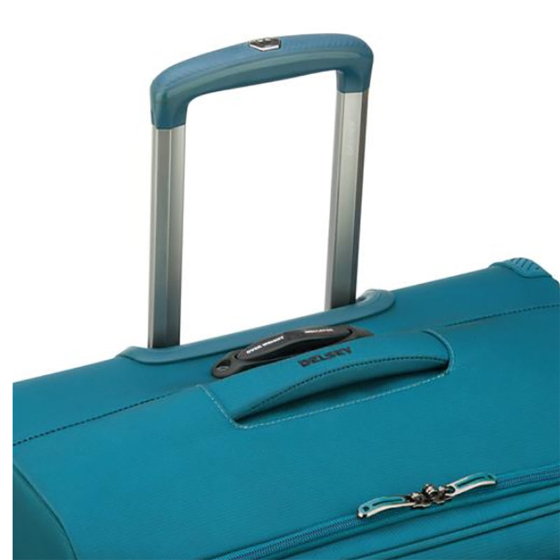 DELSEY Paris 25" Expandable Spinner Hyperglide Luggage Suitcase, Teal (Open Box)