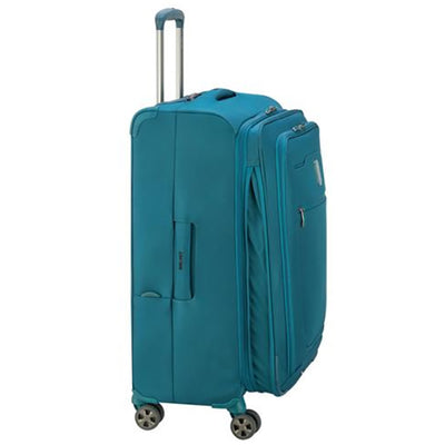 DELSEY Paris 25" Expandable Spinner Hyperglide Luggage Suitcase, Teal (Used)