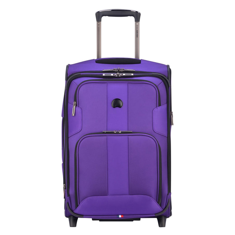 DELSEY Paris 21" 2 Wheel Spinner Carry On Travel Luggage Case, Purple (Open Box)