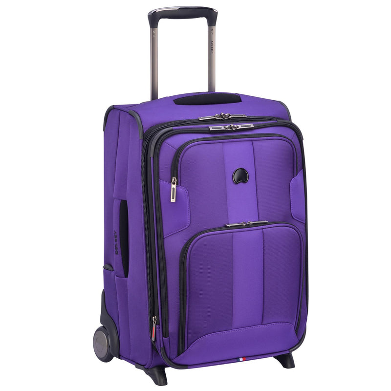 DELSEY Paris 21" 2 Wheel Spinner Carry On Travel Luggage Case, Purple (Open Box)