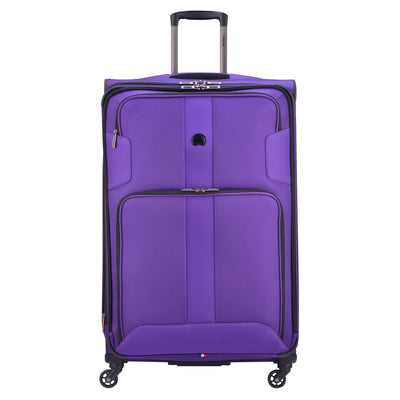 DELSEY Paris 29" Softside Spinner Large Travel Luggage Case, Purple (Open Box)
