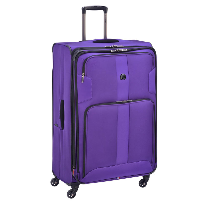 DELSEY Paris 29" Softside Spinner Large Travel Luggage Case, Purple (Open Box)