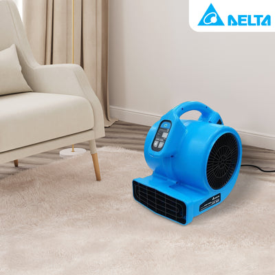 Delta Breez AirMover Powerful 3 Speed Quiet Operation Dryer Fan, 1200 CFM, Blue