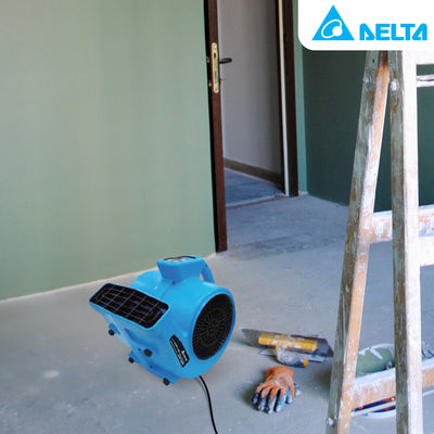 Delta Breez AirMover Powerful 3 Speed Quiet Operation Dryer Fan, 1200 CFM, Blue
