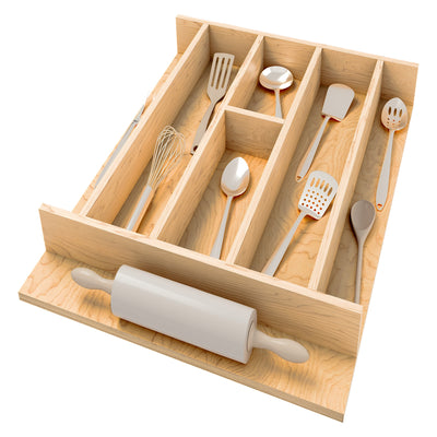 Rev-A-Shelf Natural Maple Right Size Utensil Drawer Insert, 16 1/4" x 19 1/2"