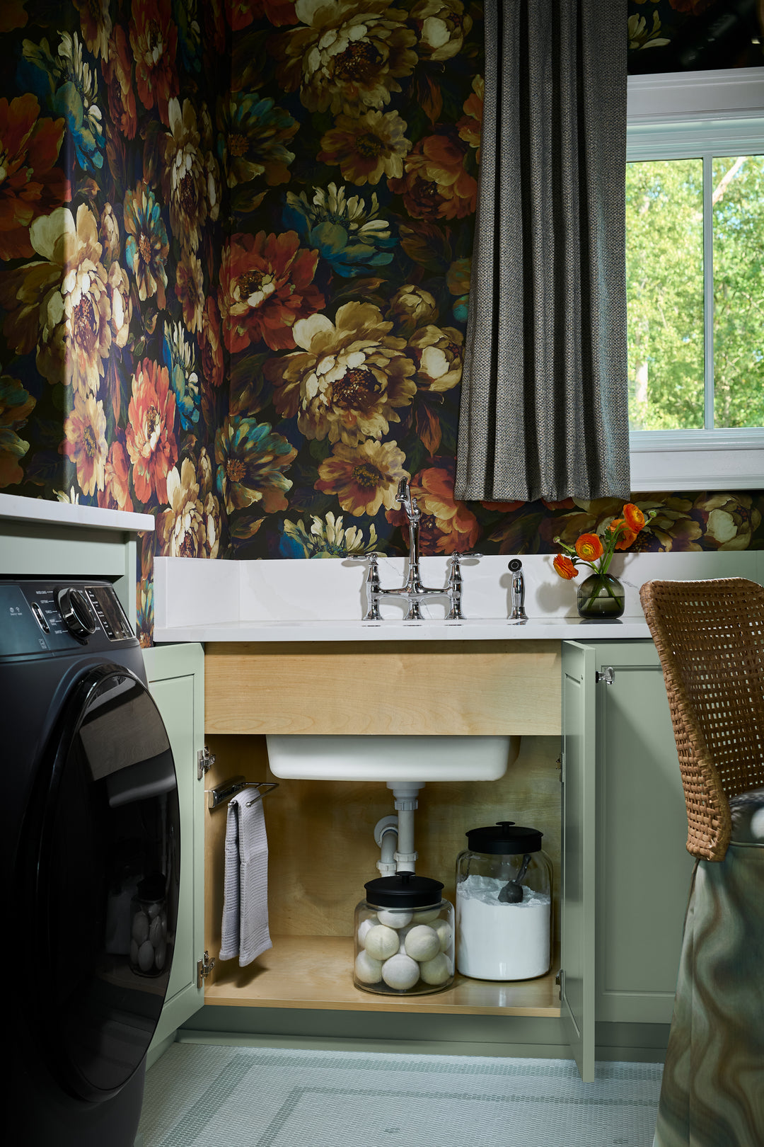 Rev-A-Shelf Pullout Dish Towel Bar Under Kitchen Cabinet, Chrome, 563-51-C