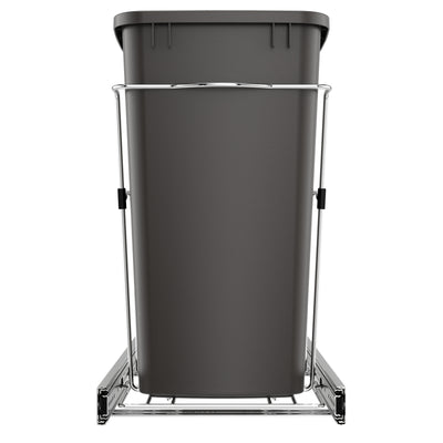 Rev-A-Shelf Single 35 Quart Cabinet Pullout Waste Container, Gray (Open Box)