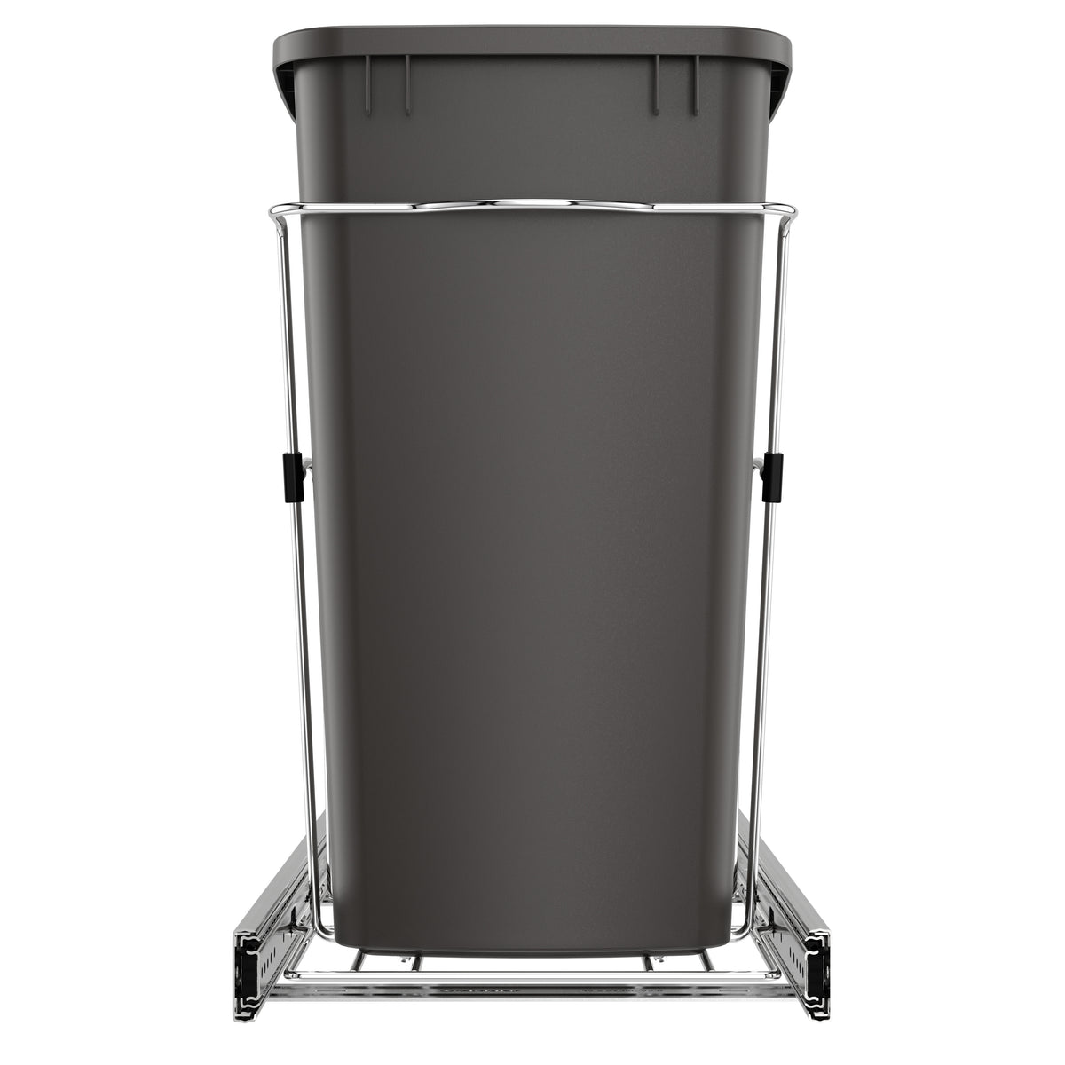 Rev-A-Shelf Single 35 Quart Cabinet Pullout Waste Container, Gray (Open Box)
