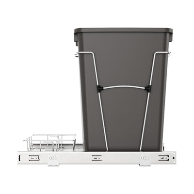 Rev-A-Shelf Single 35 Quart Cabinet Pullout Waste Container, Gray (Open Box)