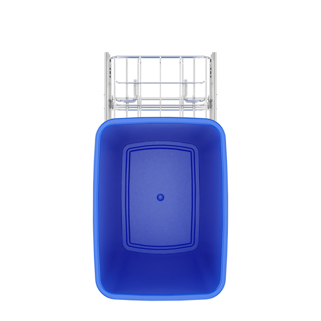 Rev-A-Shelf Pullout Trash Can 35 qt. for Kitchen Cabinets, Blue, RV-12KD-22C-S - VMInnovations