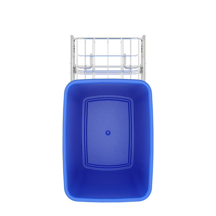 Rev-A-Shelf Pullout Trash Can 35 qt. for Kitchen Cabinets, Blue, RV-12KD-22C-S - VMInnovations