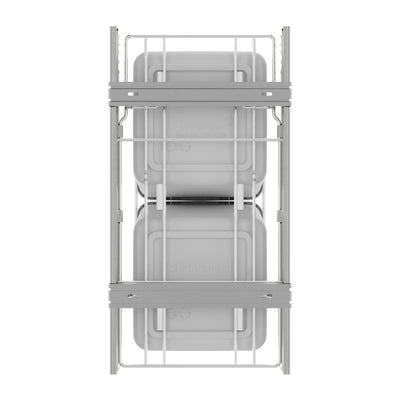 Rev-A-Shelf RV-15KD-11C-S Double 27-Qt Cabinet Pullout Waste Container(Open Box)