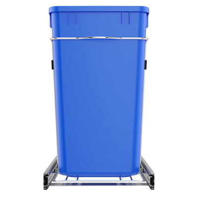 Rev-A-Shelf Double Pullout Trash Can 27 qt. for Kitchen, RV-15KD-2218C-S