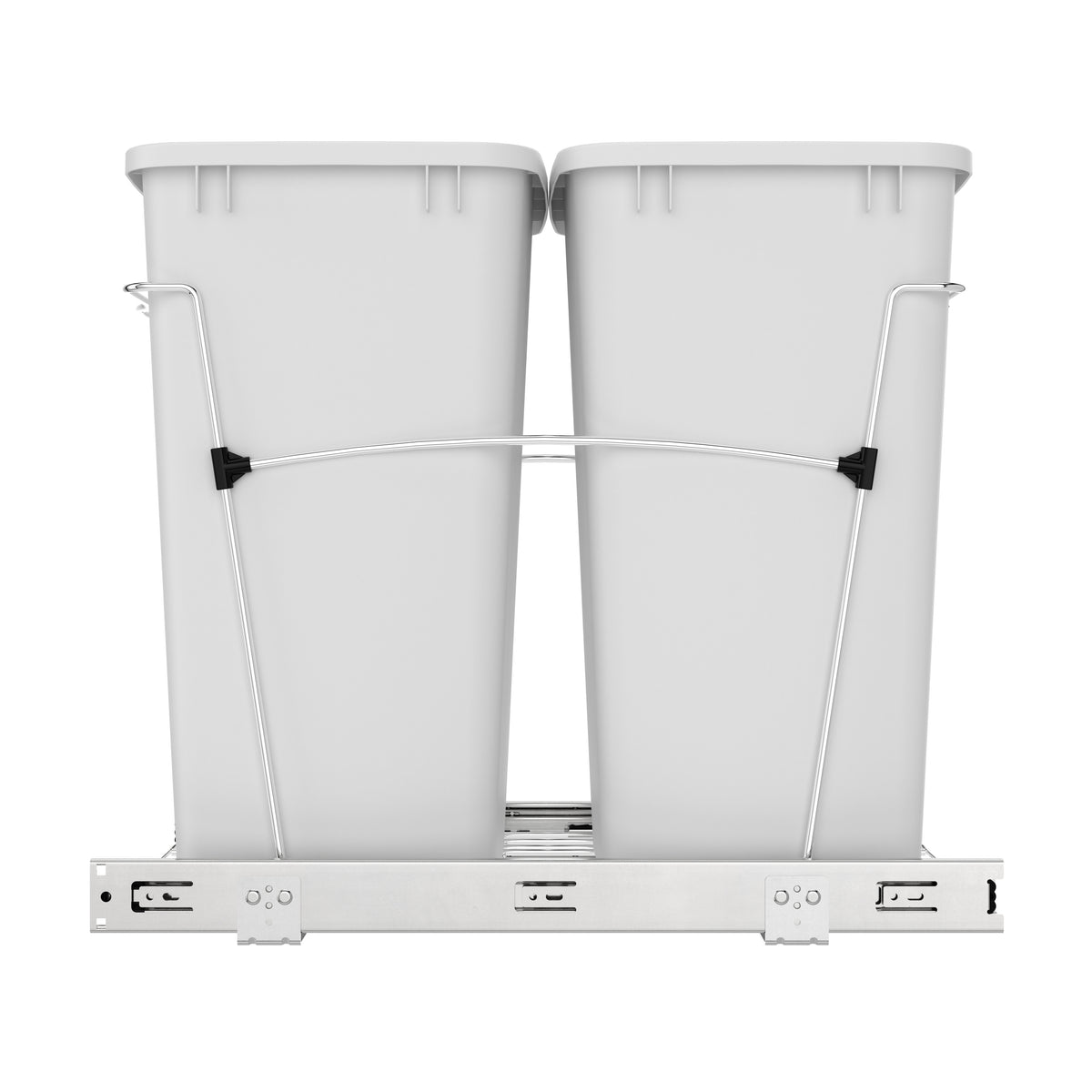 Rev-A-Shelf Sidelines Double 35 Qt Pull Out Trash Waste Containers (Open Box)