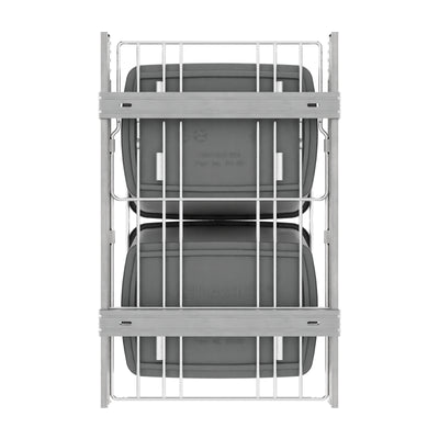 Rev-A-Shelf RV-18KD-17C S Double 35 Quart Pull-Out Waste Bin Containers (Used)