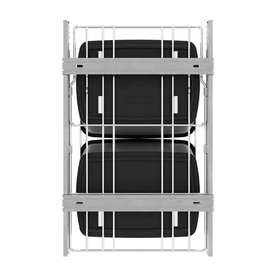 Rev-A-Shelf Double 35-qt Pullout Waste Bin Kitchen Storage Trash Can (For Parts)