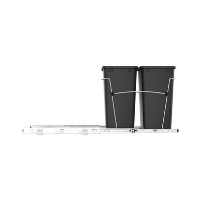 Rev-A-Shelf Double 35-qt Pullout Waste Bin Kitchen Storage Trash Can (For Parts)