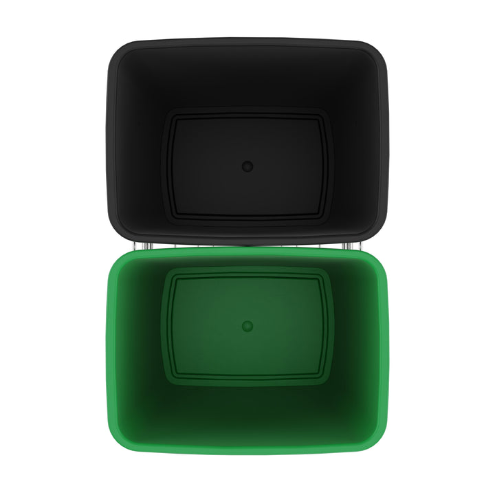 Rev-A-Shelf Double Pullout Trash Can 35 qt. for Kitchen, RV-18KD-1918C-S