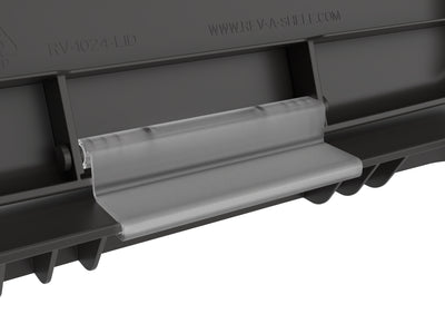 Rev-A-Shelf 27 qt. Trash Can Replacement Lid, Orion Gray, RV-1024-LID-13-1-40