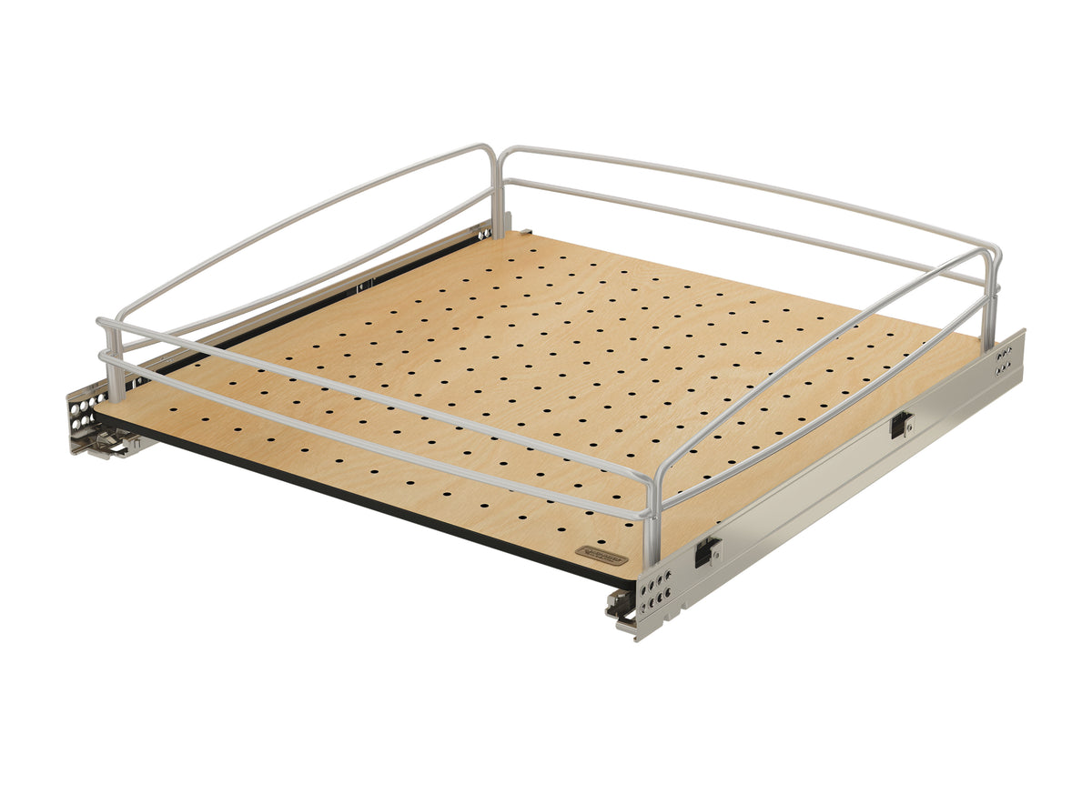 Rev-A-Shelf Solid Bottom Pullout Base Soft-close Cabinet Organizer, 54BK-21SC-1