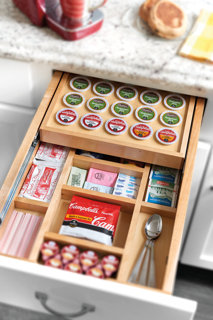 Rev-A-Shelf 15'' Tiered K-Cup Drawer Organizer w/ Soft-close, 4WTCD-18HSC-KCUP-1