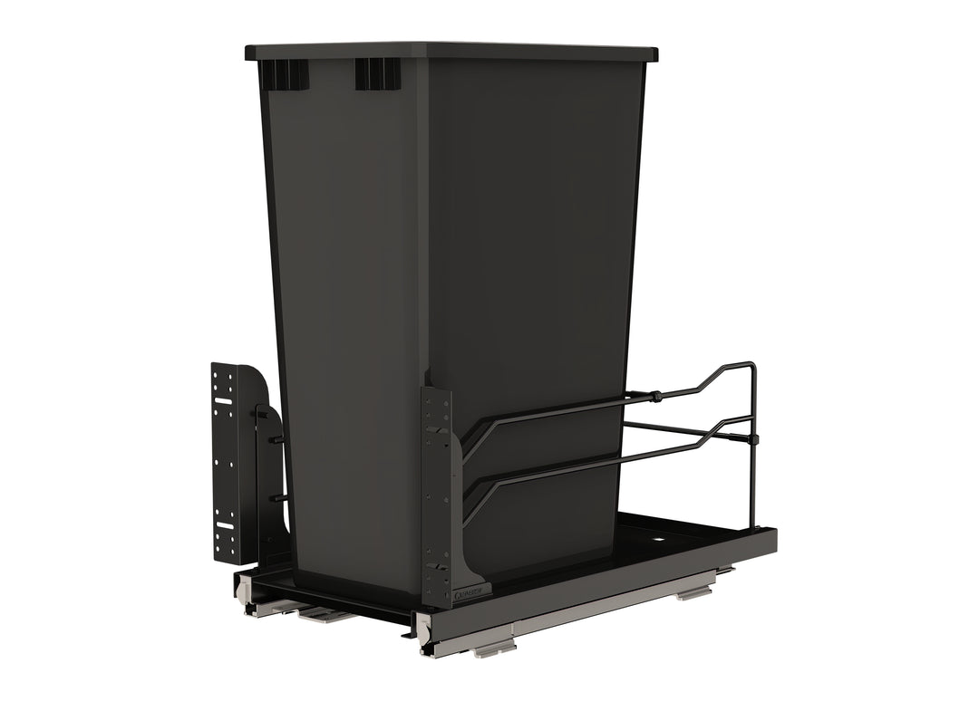 Rev-A-Shelf Pullout Kitchen Trash Can 50 qt. with Soft-Close, 53WC-1550SCDM-118