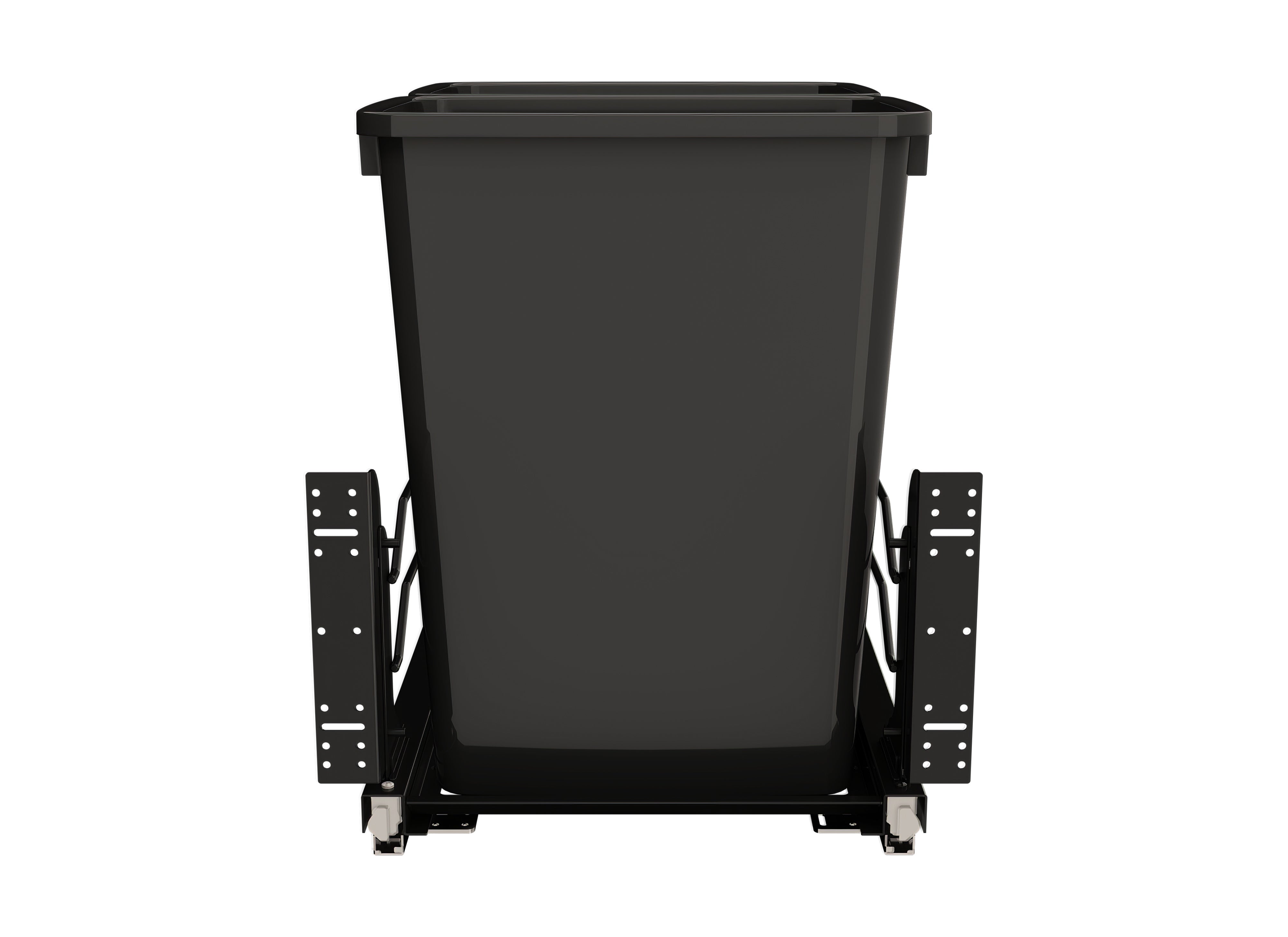 Rev-A-Shelf Double Pullout Kitchen Trash Can 35 qt. Soft-Close 53WC-1835SCDM-218