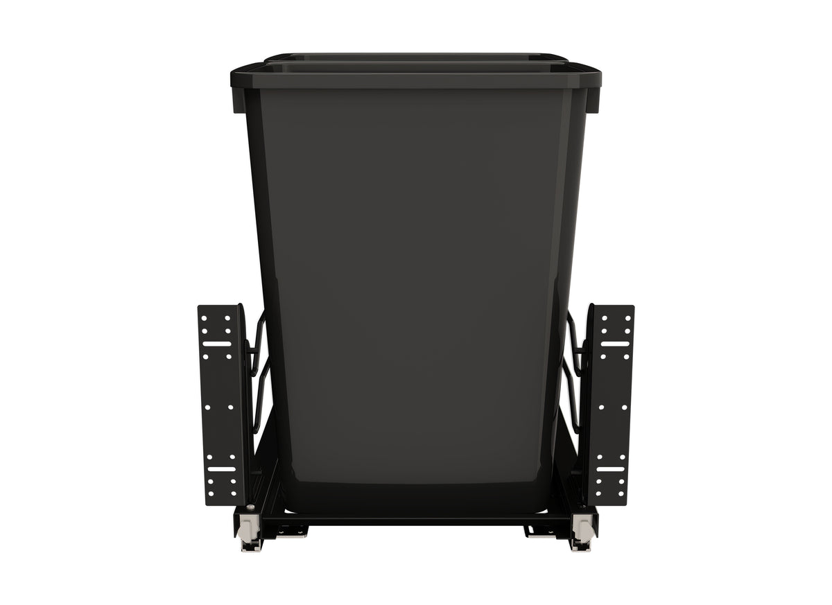 Rev-A-Shelf Double Pullout Kitchen Trash Can 35 qt. Soft-Close 53WC-1835SCDM-218