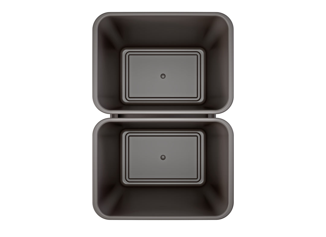 Rev-A-Shelf Double Pullout Trash Can 50 qt. with Soft-close, 53WC-2150SCDM-213